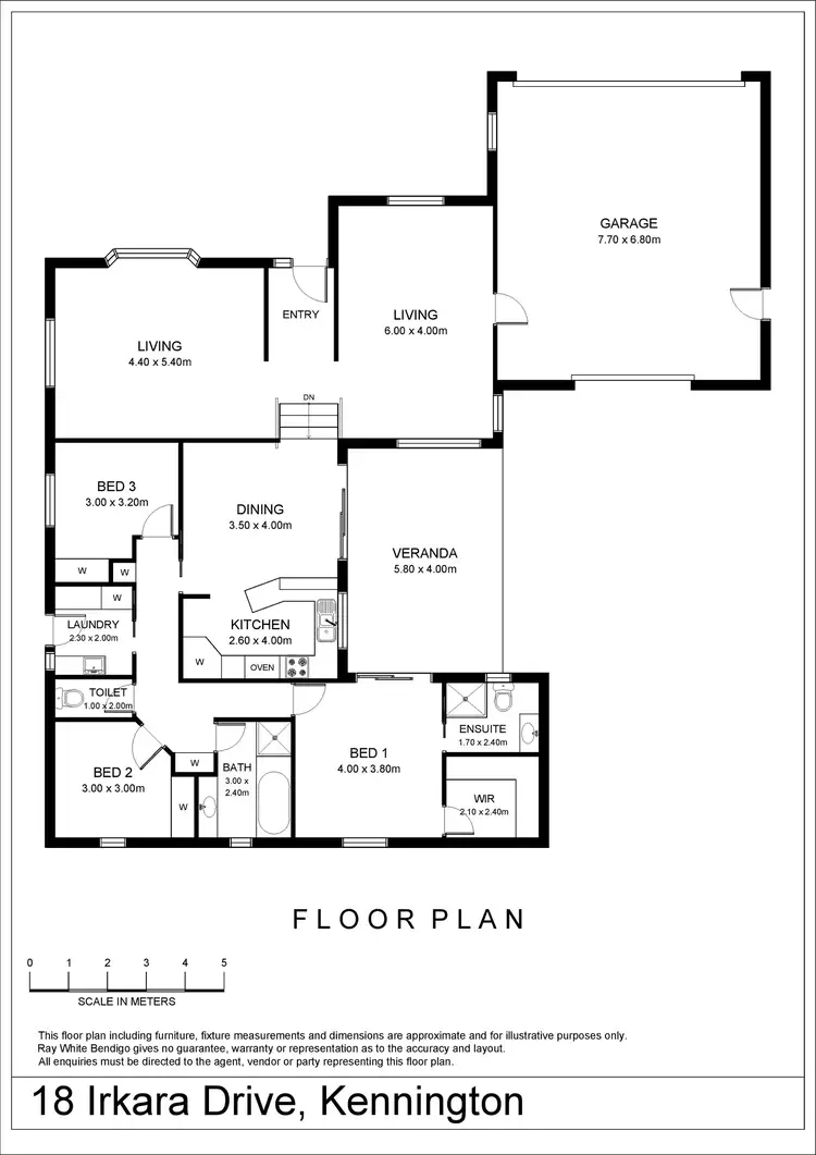 Floorplan of Homely house listing, 18 Irkara Drive, Kennington VIC 3550