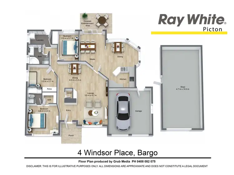 Floorplan of Homely house listing, 4 Windsor Place, Bargo NSW 2574