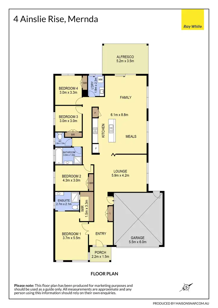 Floorplan of Homely house listing, 4 Ainslie Rise, Mernda VIC 3754