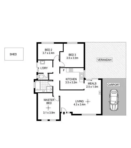 Floorplan of Homely house listing, 12 Peppermint Road, Lewiston SA 5501