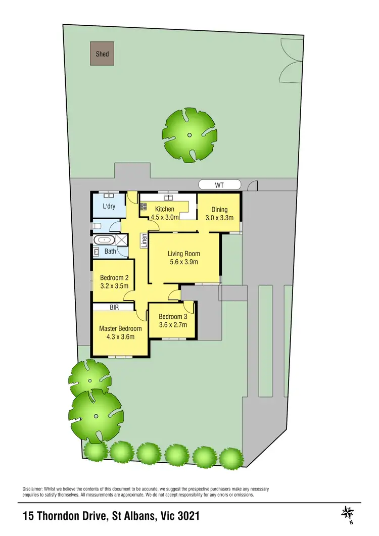 Floorplan of Homely house listing, 15 Thorndon Drive, St Albans VIC 3021