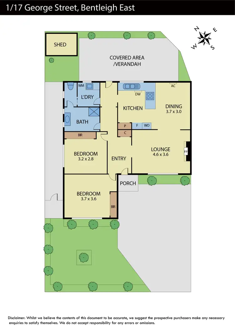 Floorplan of Homely townhouse listing, 1/17 George Street, Bentleigh East VIC 3165