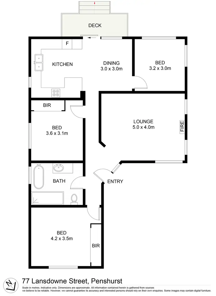 Floorplan of Homely house listing, 77 Lansdowne Street, Penshurst NSW 2222