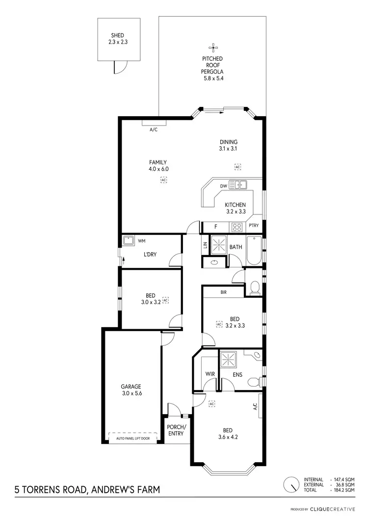Floorplan of Homely house listing, 5 Torrens Street, Andrews Farm SA 5114