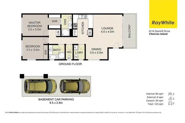 Floorplan of Homely unit listing, 6/16 Stanhill Drive, Surfers Paradise QLD 4217