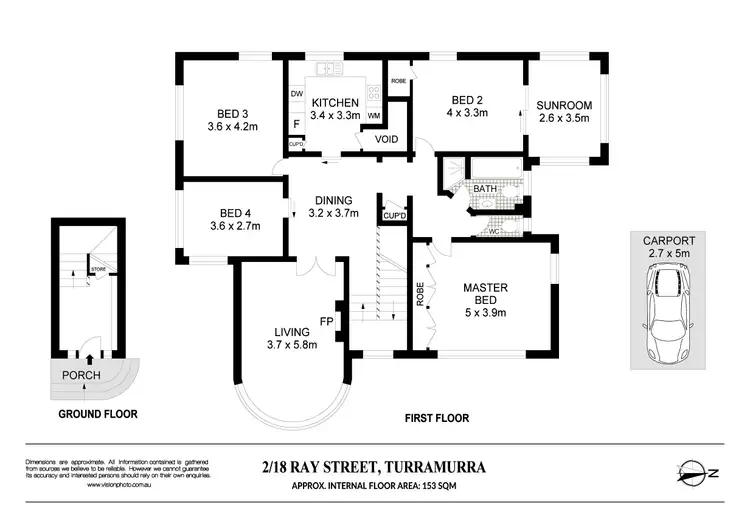Floorplan of Homely apartment listing, 2/18 Ray Street, Turramurra NSW 2074