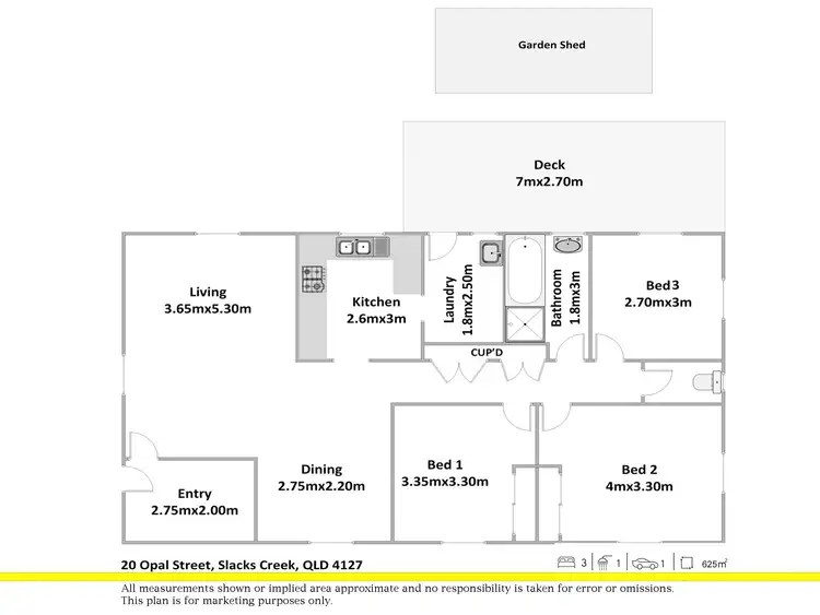 Floorplan of Homely house listing, 20 Opal Street, Slacks Creek QLD 4127