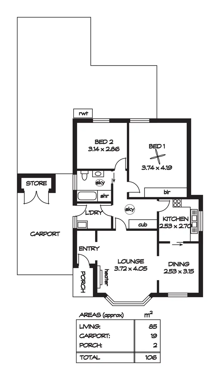 Floorplan of Homely house listing, 1/9 Orange Grove, Kensington Park SA 5068