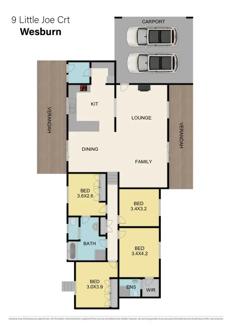 Floorplan of Homely house listing, 9 Little Joe Court, Wesburn VIC 3799