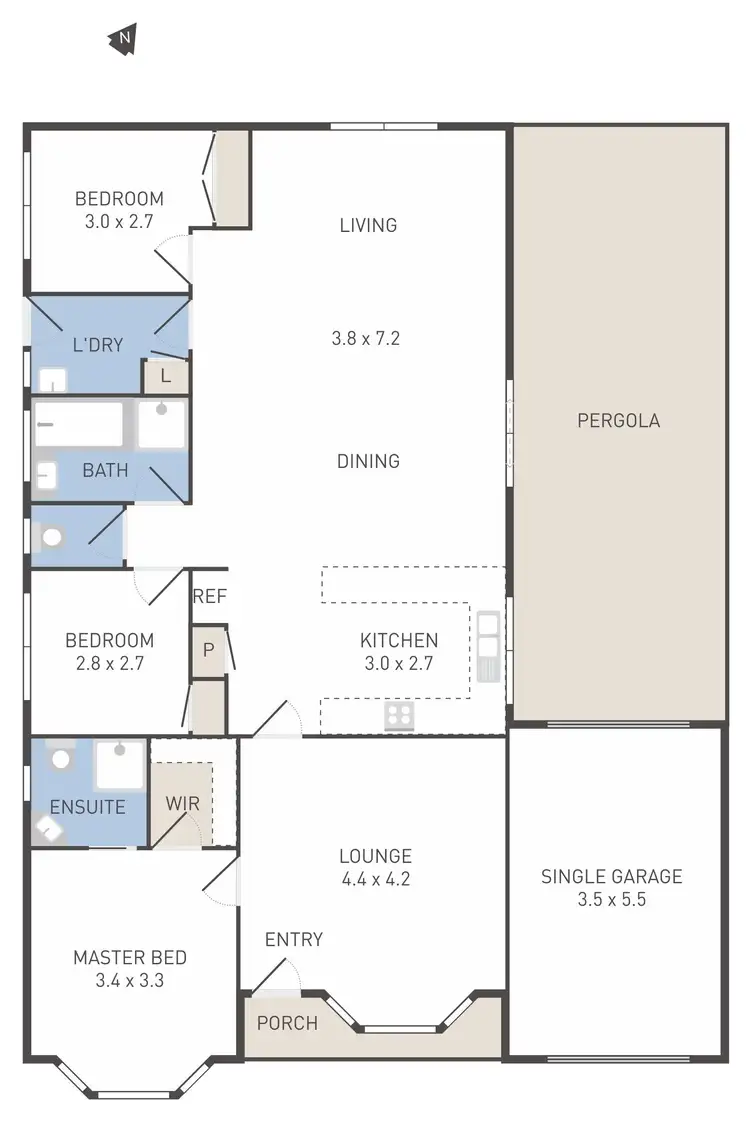 Floorplan of Homely house listing, 10 Ganges Court, Werribee VIC 3030