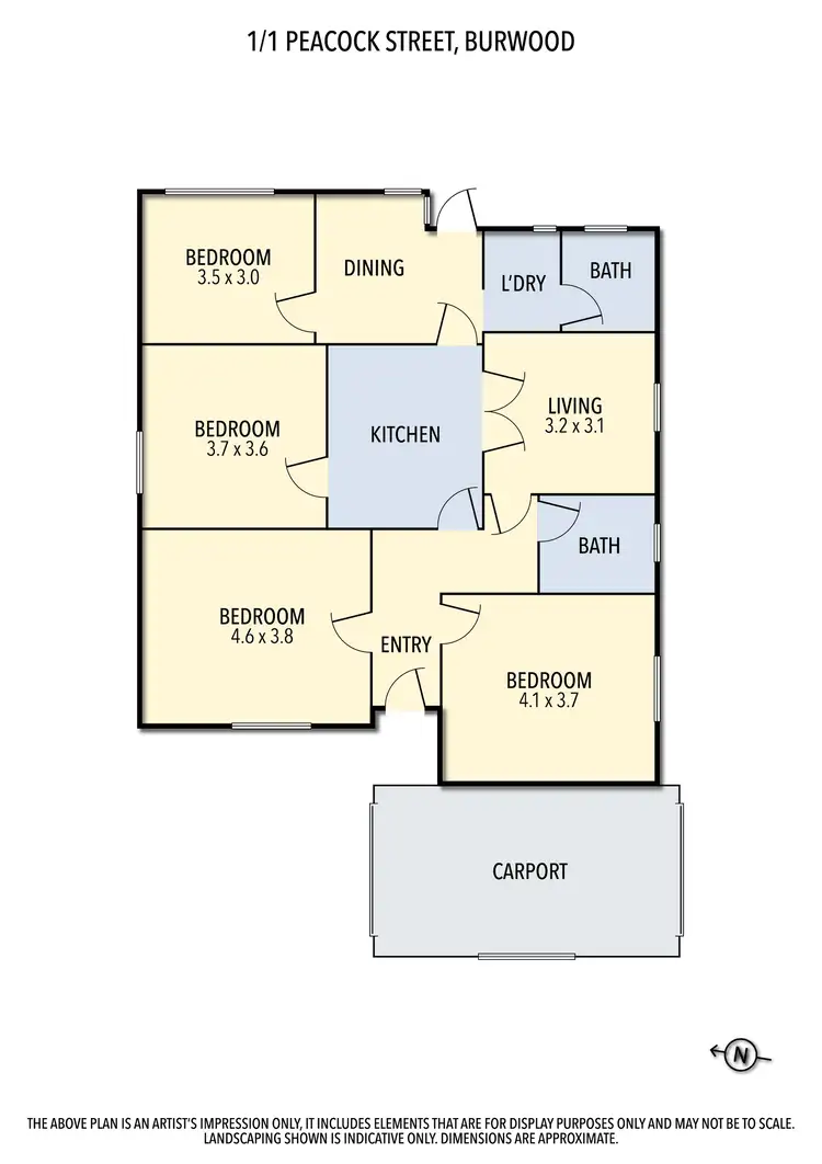 Floorplan of Homely house listing, 1/1 Peacock Street, Burwood VIC 3125
