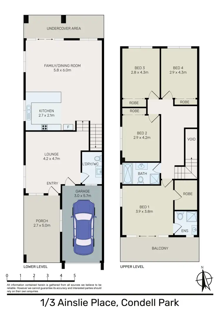 Floorplan of Homely house listing, 1/3 Ainslie Place, Condell Park NSW 2200