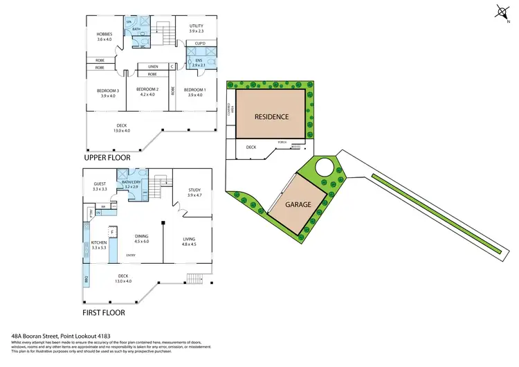 Floorplan of Homely house listing, 48A Booran Street, Point Lookout QLD 4183