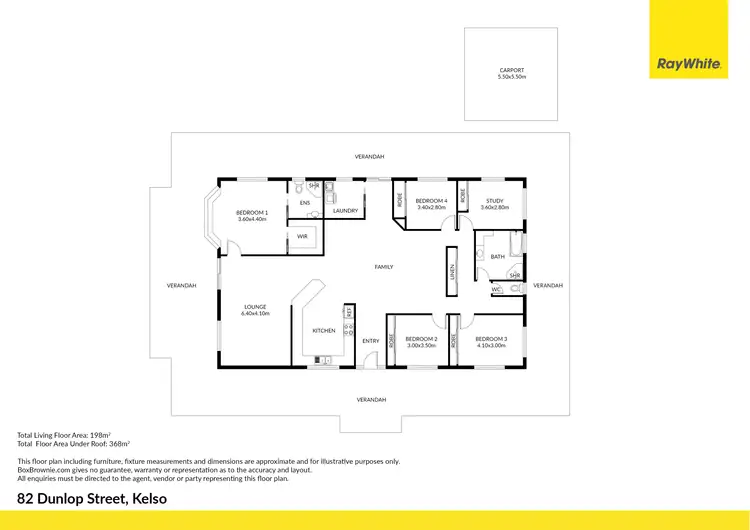 Floorplan of Homely house listing, 82 Dunlop Street, Kelso QLD 4815