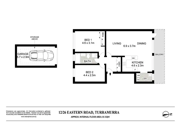 Floorplan of Homely apartment listing, 12/26 Eastern Road, Turramurra NSW 2074