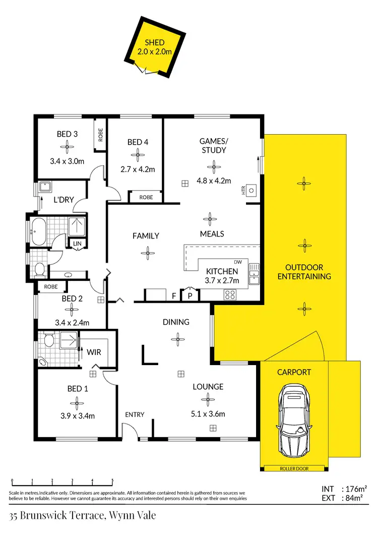Floorplan of Homely house listing, 35 Brunswick Terrace, Wynn Vale SA 5127