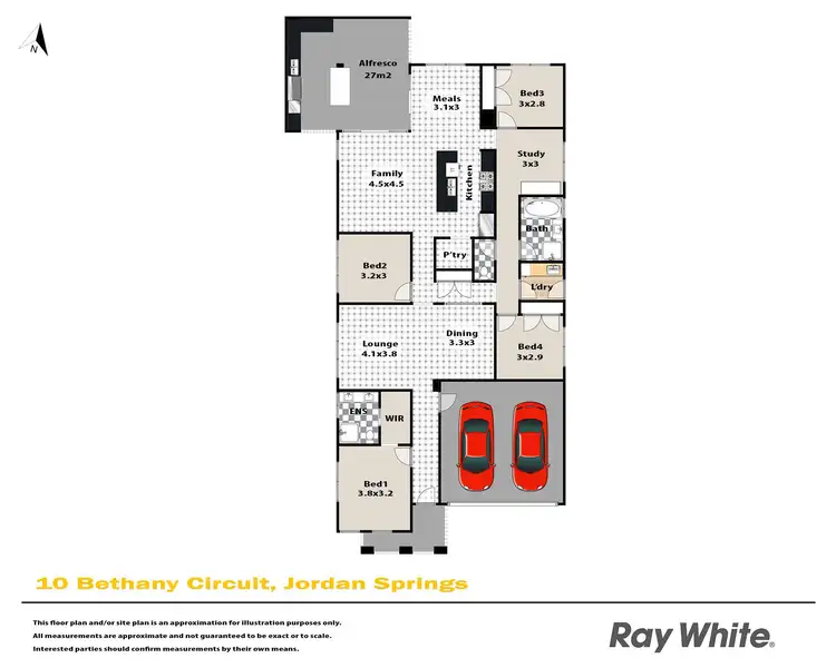 Floorplan of Homely house listing, 10 Bethany Circuit, Jordan Springs NSW 2747