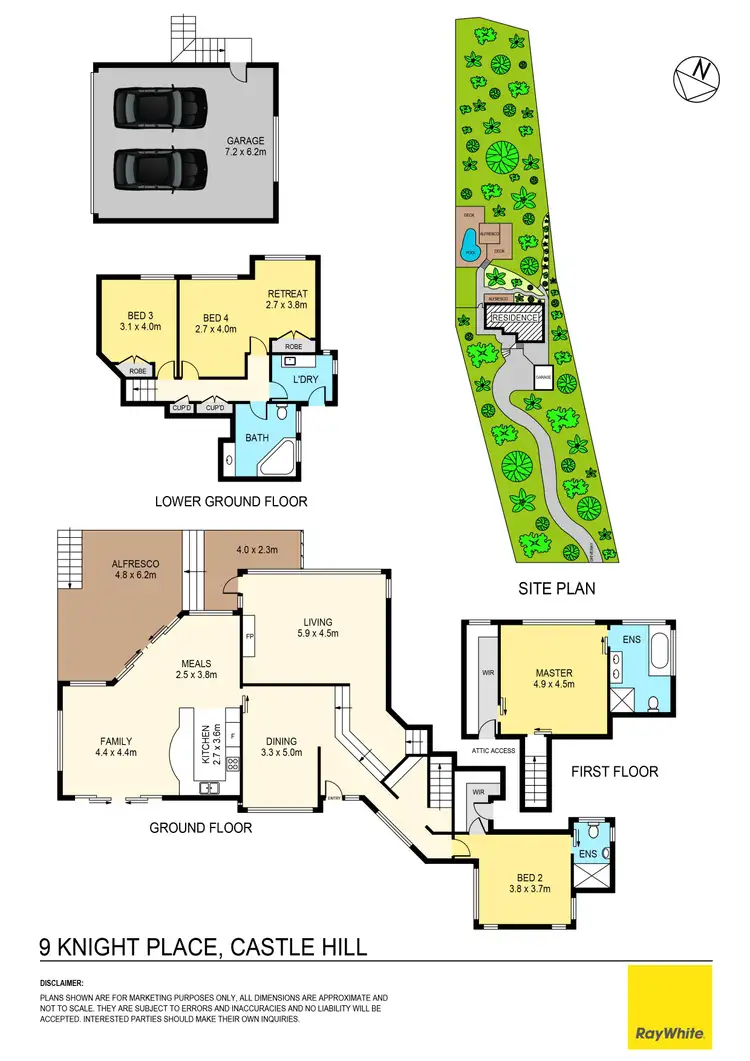 Floorplan of Homely house listing, 9 Knight Place, Castle Hill NSW 2154