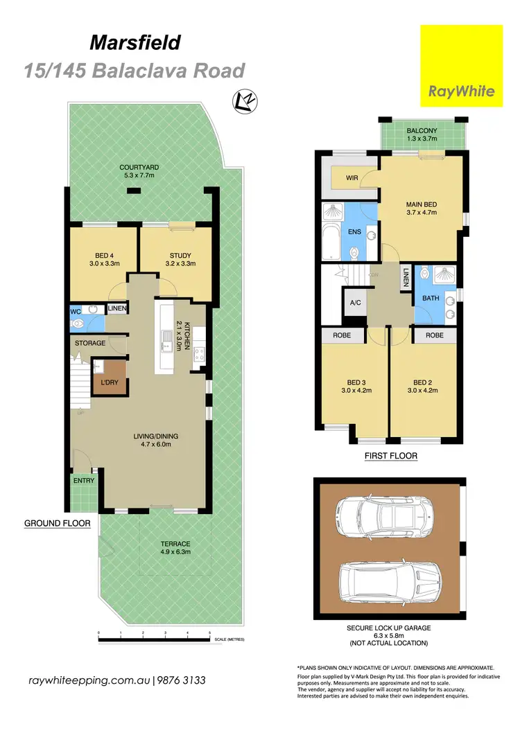 Floorplan of Homely townhouse listing, 15/145 Balaclava Road, Marsfield NSW 2122