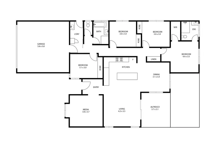 Floorplan of Homely house listing, 10 Magpie Drive, Cambooya QLD 4358