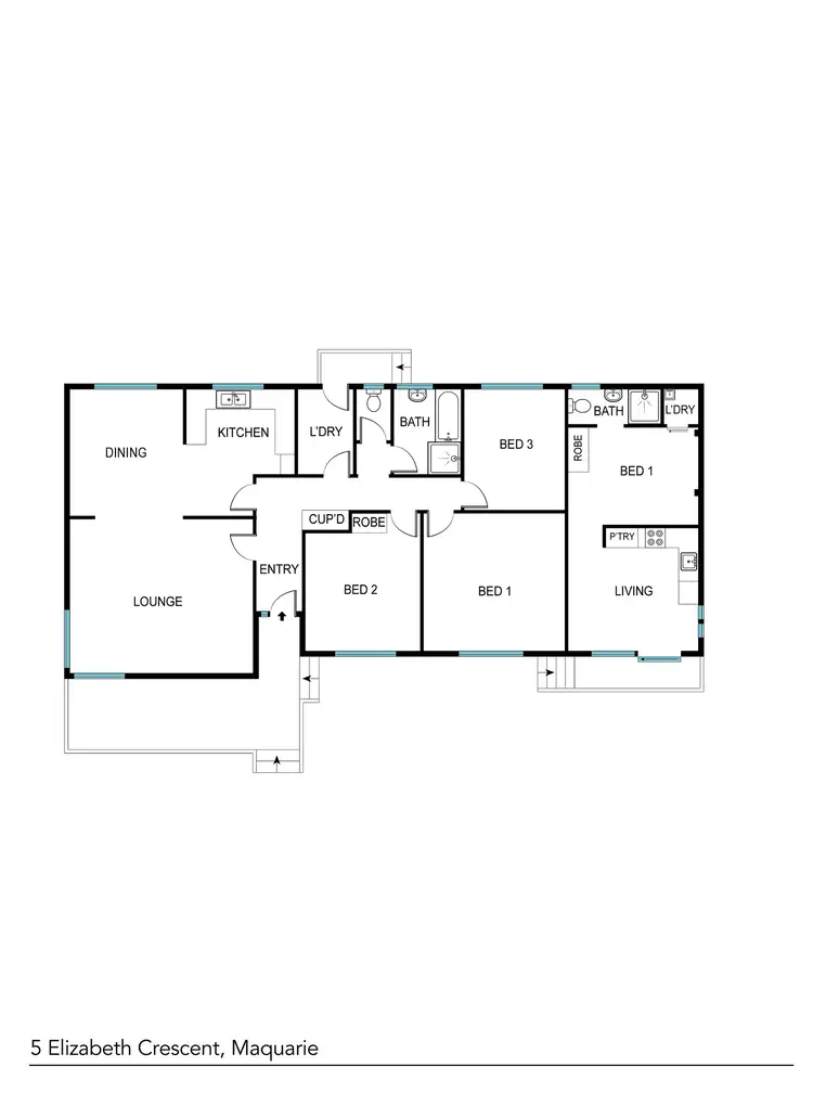 Floorplan of Homely house listing, 5 Elizabeth Crescent, Macquarie ACT 2614