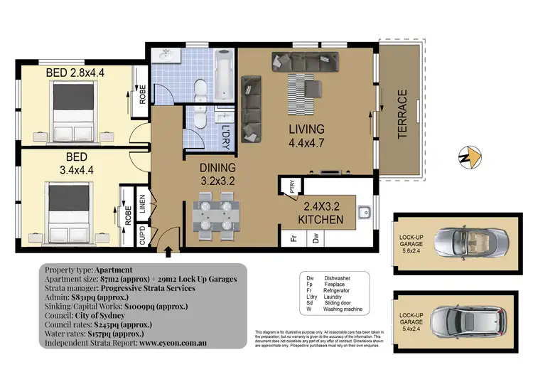 Floorplan of Homely apartment listing, 68/127-147 Cook Road, Centennial Park NSW 2021