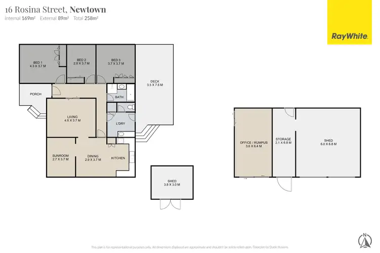 Floorplan of Homely house listing, 16 Rosina Street, Newtown QLD 4350