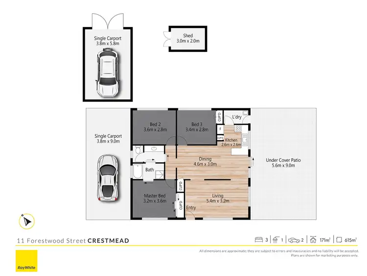 Floorplan of Homely house listing, 11 Forestwood Street, Crestmead QLD 4132