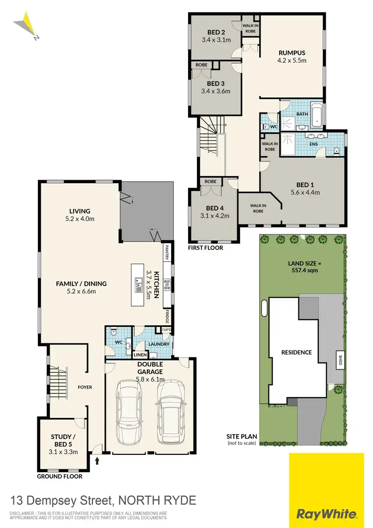 Floorplan of Homely house listing, 13 Dempsey Street, North Ryde NSW 2113