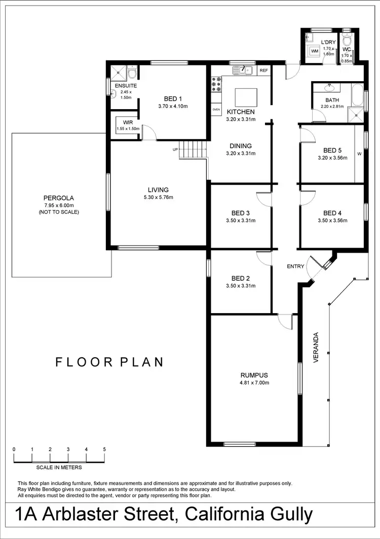 Floorplan of Homely house listing, 1A Arblaster Street, California Gully VIC 3556
