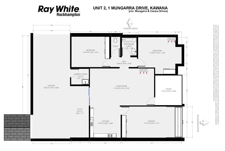 Floorplan of Homely unit listing, 2/1 Mungarra Drive, Kawana QLD 4701