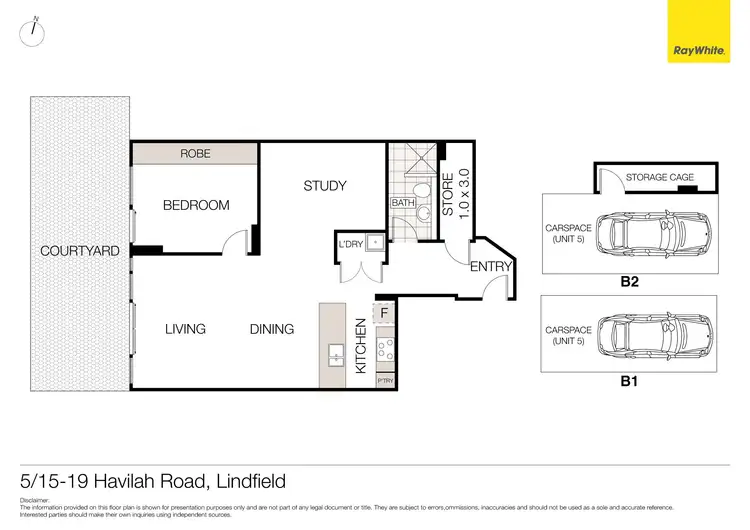 Floorplan of Homely unit listing, 5/15-19 Havilah Road, Lindfield NSW 2070