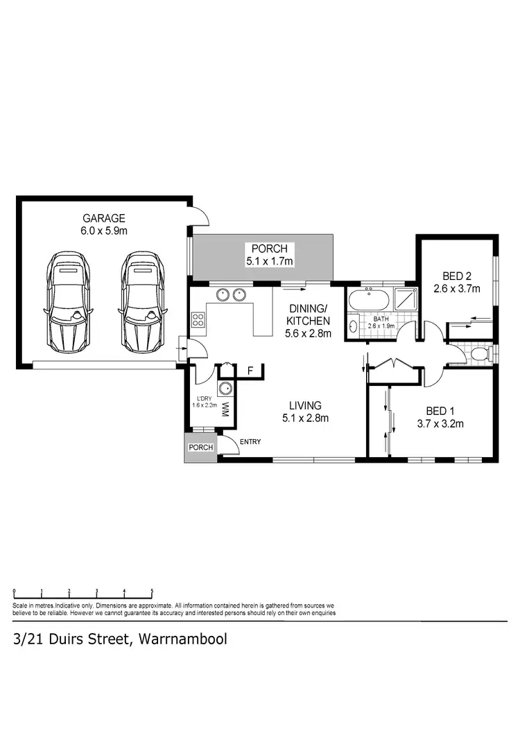 Floorplan of Homely unit listing, 3/21 Duirs Street, Warrnambool VIC 3280