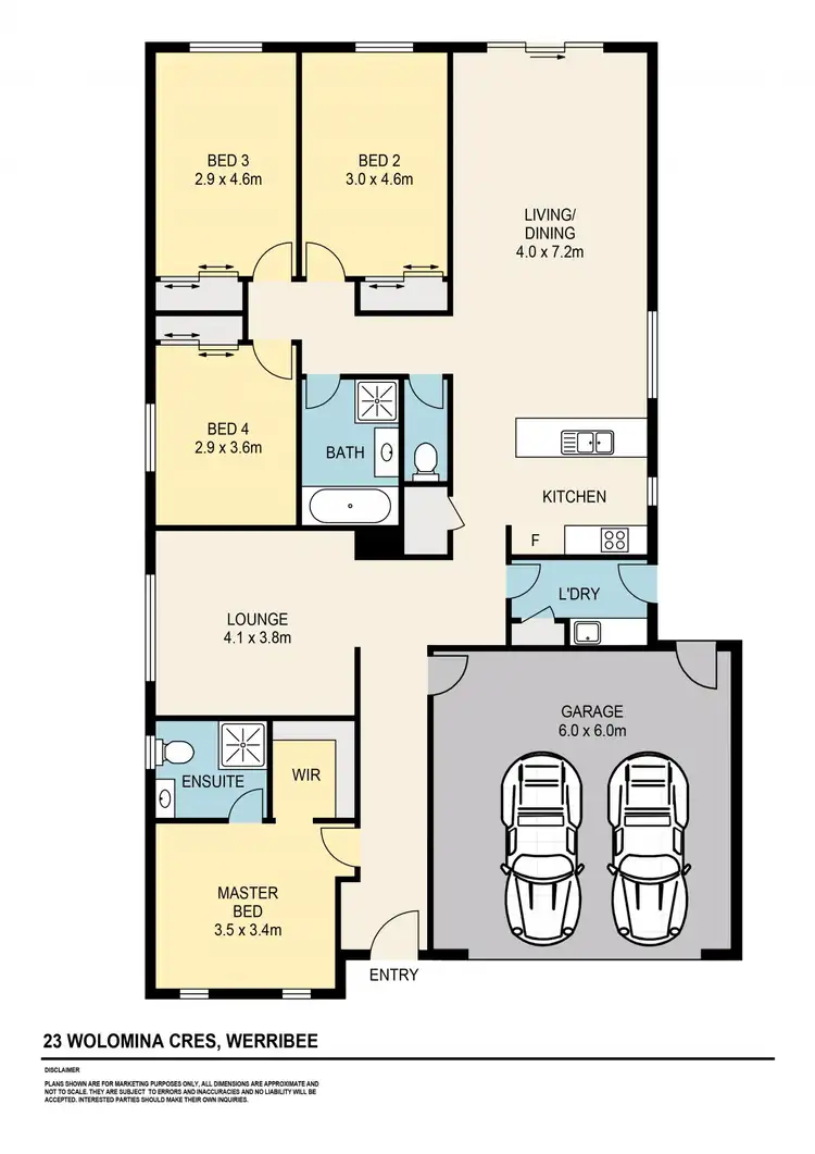 Floorplan of Homely house listing, 23 Wolomina Crescent, Werribee VIC 3030