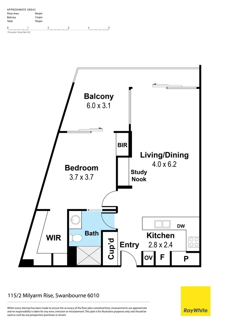 Floorplan of Homely unit listing, 115/2 Milyarm Rise, Swanbourne WA 6010