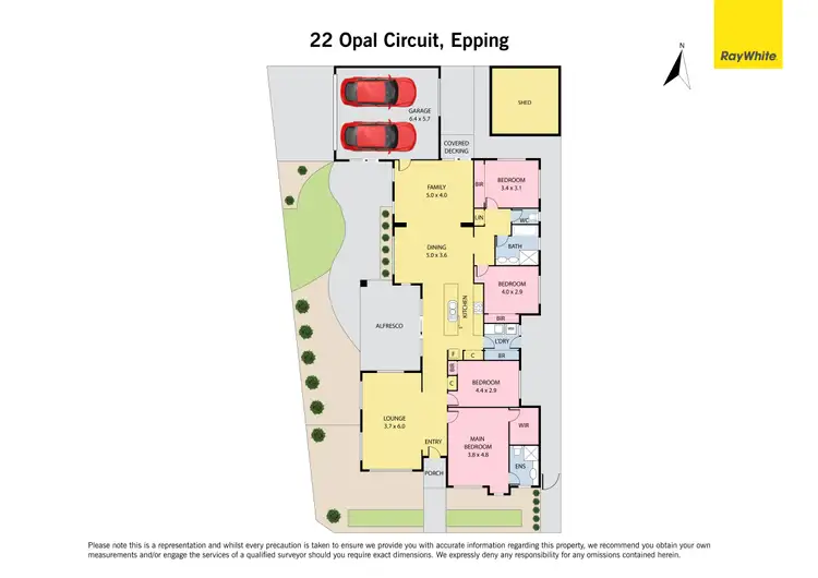 Floorplan of Homely house listing, 22 Opal Circuit, Epping VIC 3076
