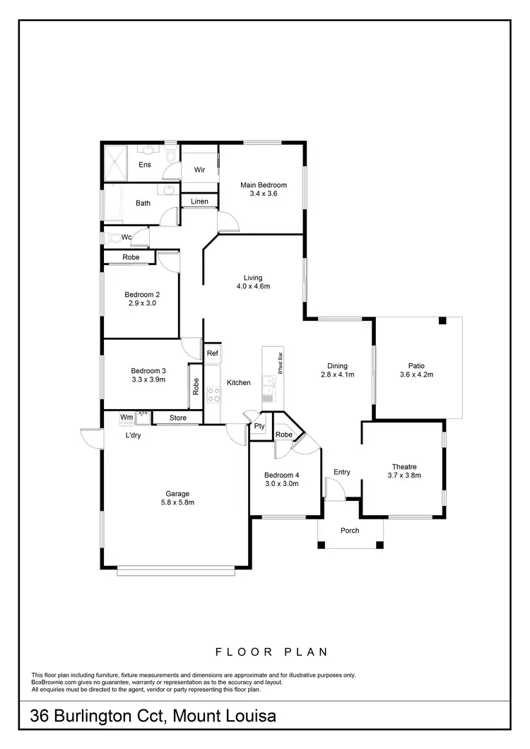 Floorplan of Homely house listing, 36 Burlingon Circuit, Mount Louisa QLD 4814