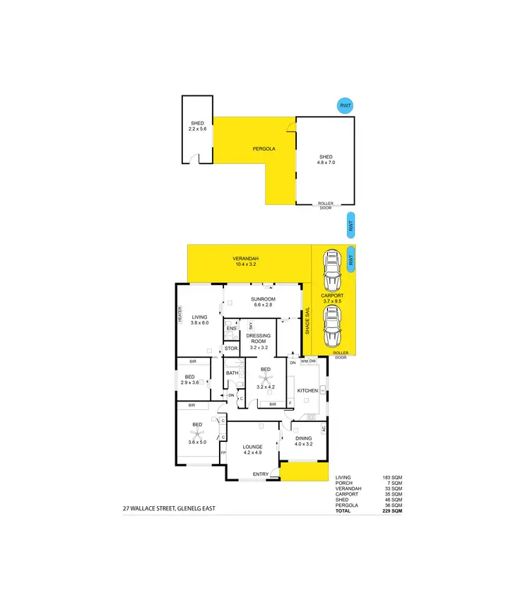 Floorplan of Homely house listing, 27 Wallace Street, Glenelg East SA 5045