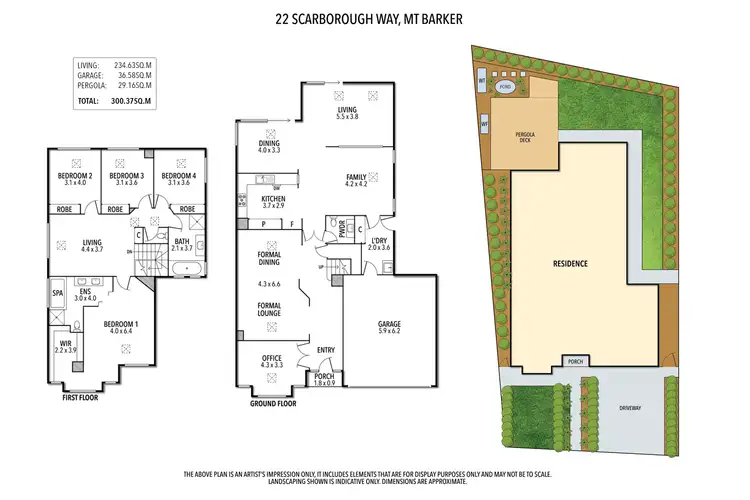 Floorplan of Homely house listing, 22 Scarborough Way, Mount Barker SA 5251