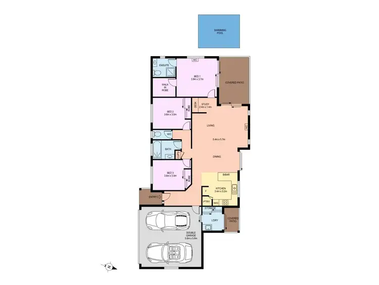 Floorplan of Homely house listing, 2 Retreat Close, Palm Cove QLD 4879