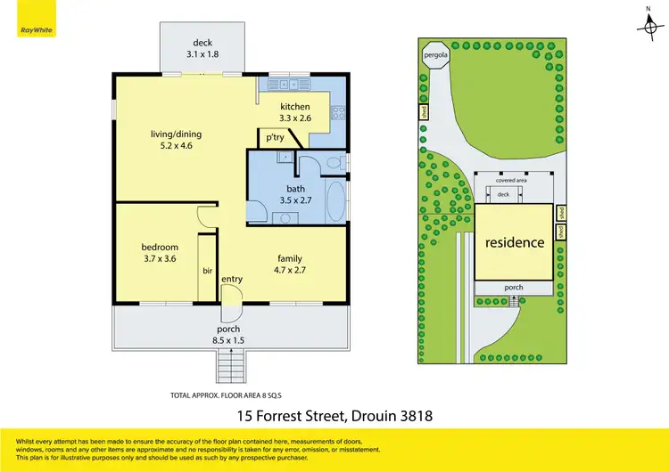 Floorplan of Homely house listing, 15 Forrest Street, Drouin VIC 3818