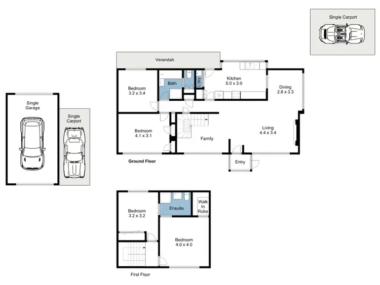 Floorplan of Homely house listing, 24 South Street, Benalla VIC 3672