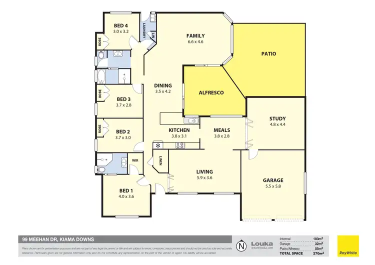 Floorplan of Homely house listing, 99 Meehan Drive, Kiama Downs NSW 2533