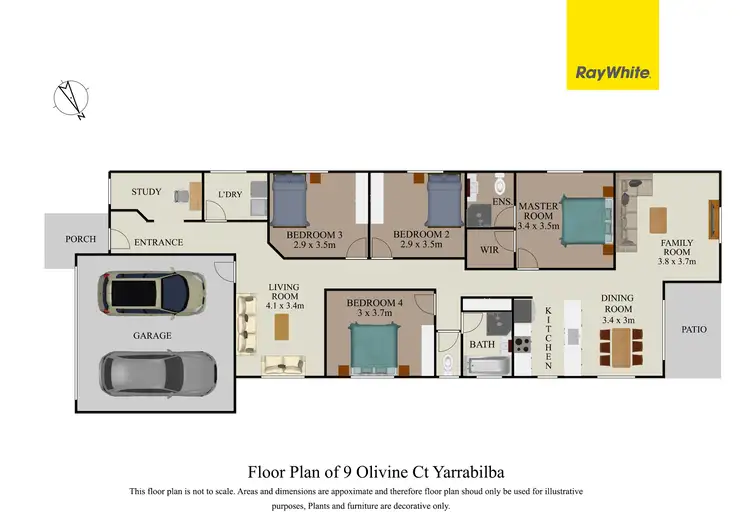 Floorplan of Homely house listing, 9 Olivine Circuit, Yarrabilba QLD 4207