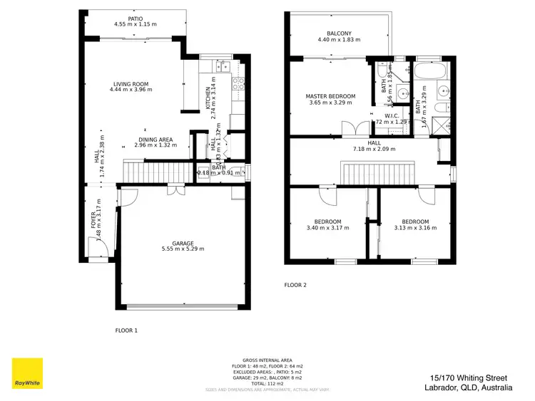 Floorplan of Homely townhouse listing, 15/170 Whiting Street, Labrador QLD 4215