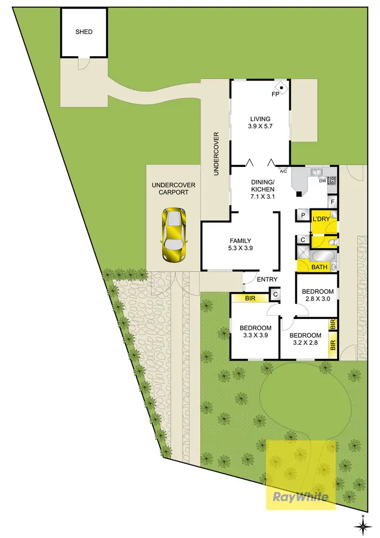 Floorplan of Homely house listing, 9 Birrilee Court, Grovedale VIC 3216