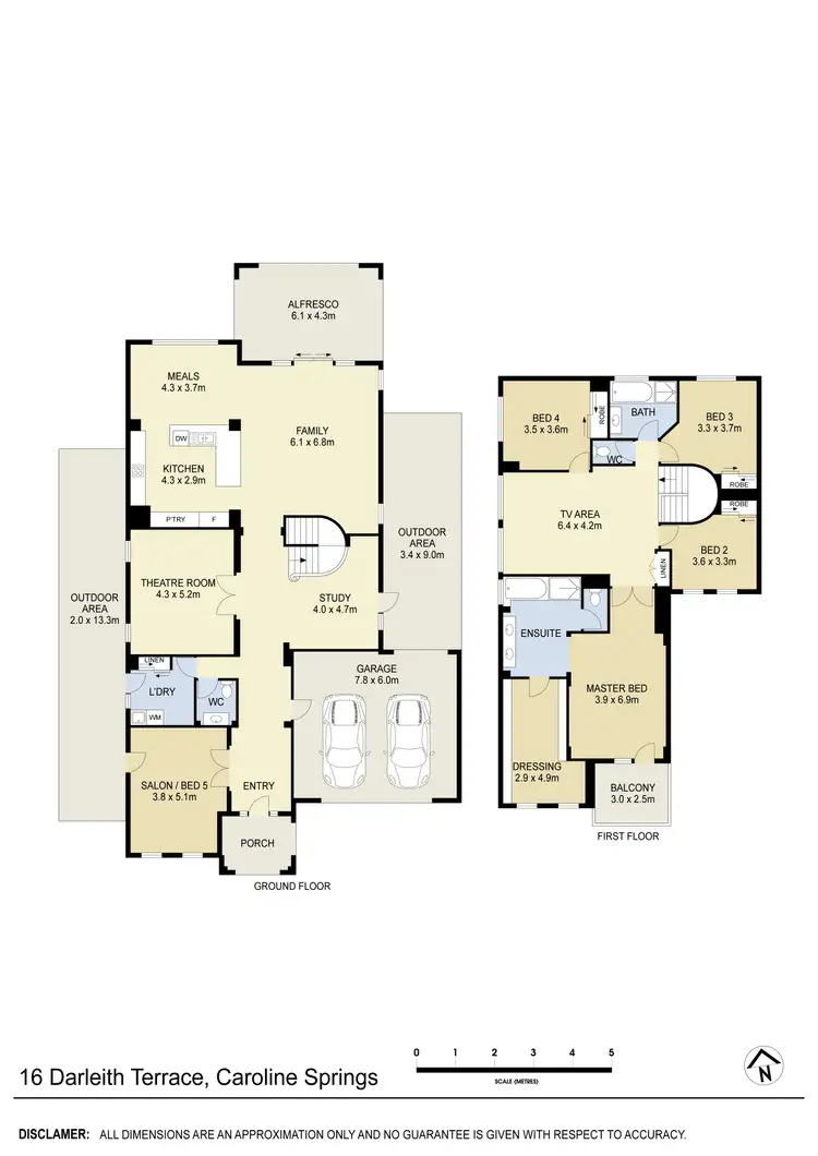 Floorplan of Homely house listing, 16 Darleith Terrace, Caroline Springs VIC 3023