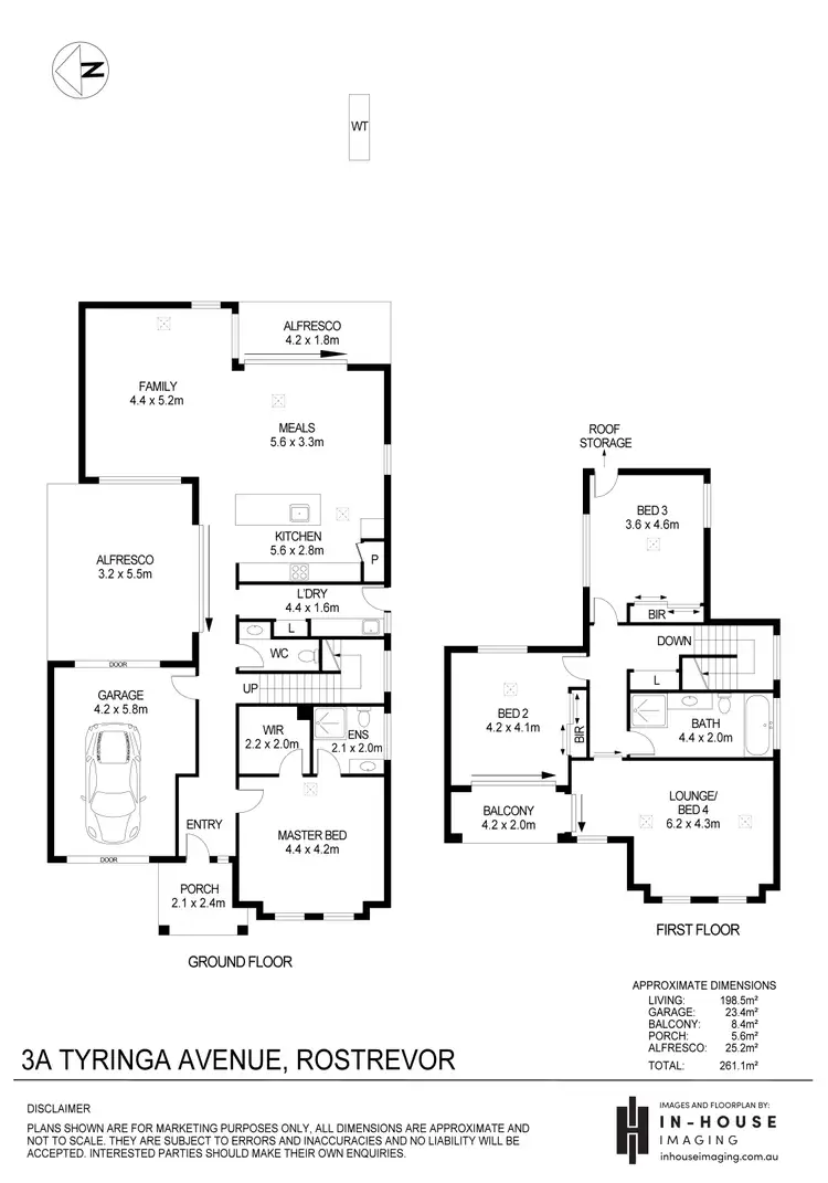 Floorplan of Homely house listing, 3A Tyringa Avenue, Rostrevor SA 5073