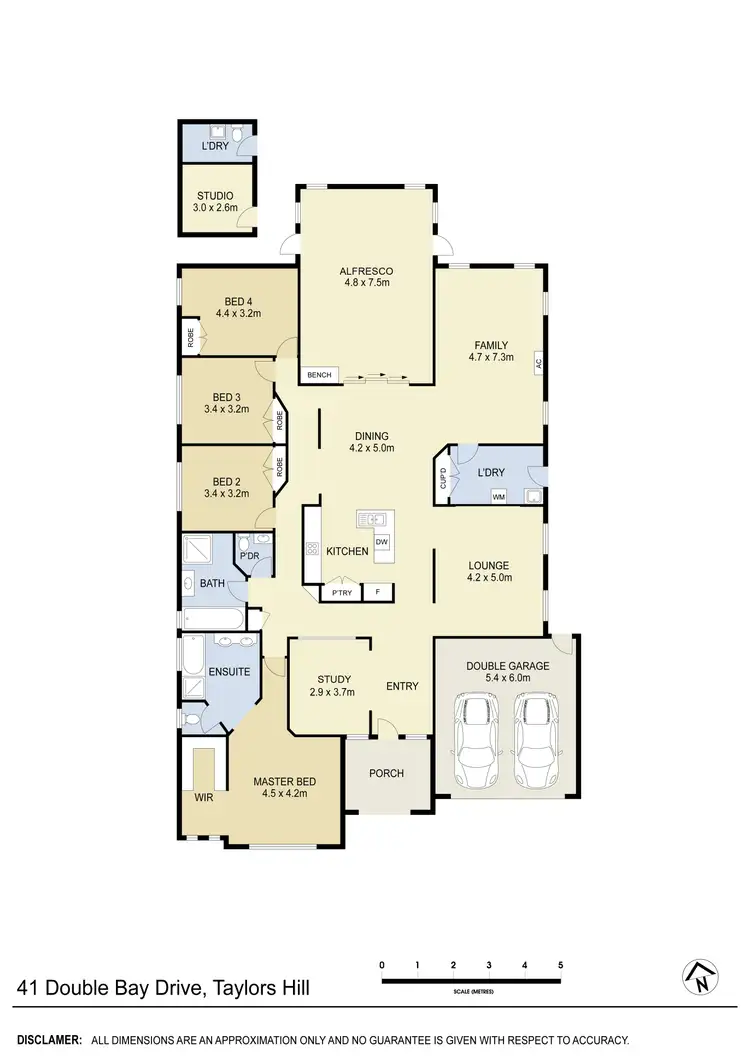 Floorplan of Homely house listing, 41 Double Bay Drive, Taylors Hill VIC 3037