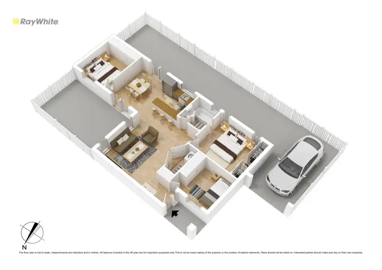Floorplan of Homely unit listing, 3/45 Hickford Street, Reservoir VIC 3073